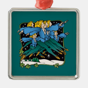 Ornamento De Metal Dez senhores um pulo