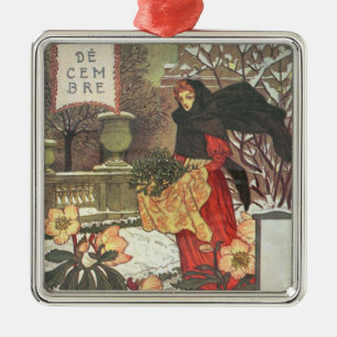 Ornamento De Metal Dezembro