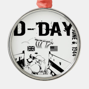 Ornamento De Metal DIA-D 6 de junho de 1944