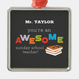 Ornamento De Metal Dia de Apreciação de Professores da Escola de Do