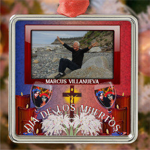 Ornamento De Metal Dia de Los Muertos Catrinas 1718