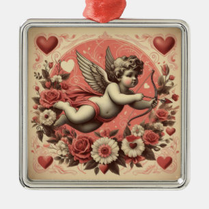 Ornamento De Metal Dia de os namorados Clássico/Vintage/Cupido Retroa