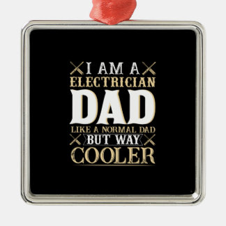 Ornamento De Metal Dia de os pais Eu Sou Um Pai Elétrico