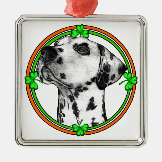 Ornamento De Metal Dia de São Patrício Dalmático (Frente)
