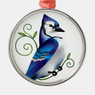 Ornamento De Metal Dia do Bluejay