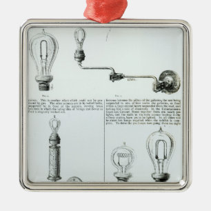 Ornamento De Metal Diagramas das ampolas e dos seus suportes