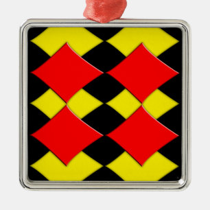 Ornamento De Metal Diamantes