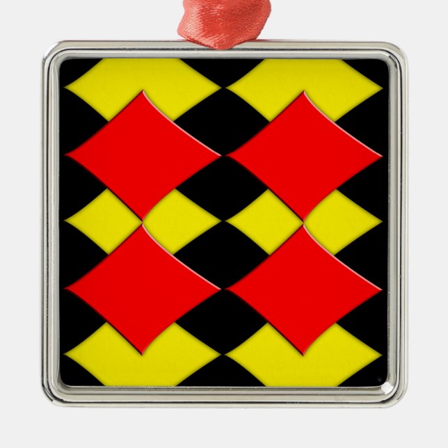 Ornamento De Metal Diamantes (Frente)