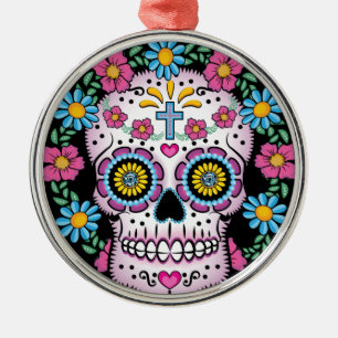 Ornamento De Metal Diâmetro de los Muertos Crânio