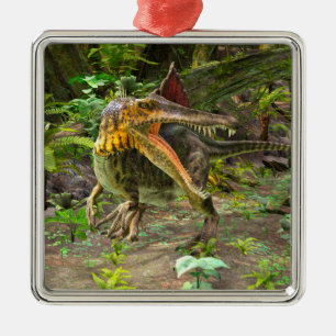 Ornamento De Metal Dinossauro Espinossauro