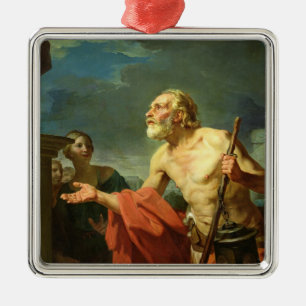 Ornamento De Metal Diogenes que pede a esmola, 1767