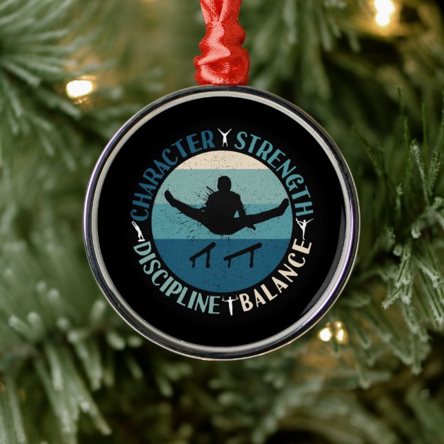 Ornamento De Metal Disciplina de Força de Caráter de Ginástica de Men (Árvore)