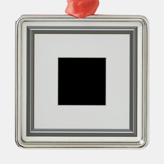 Ornamento De Metal disposição de prata da moldura para retrato (Frente)