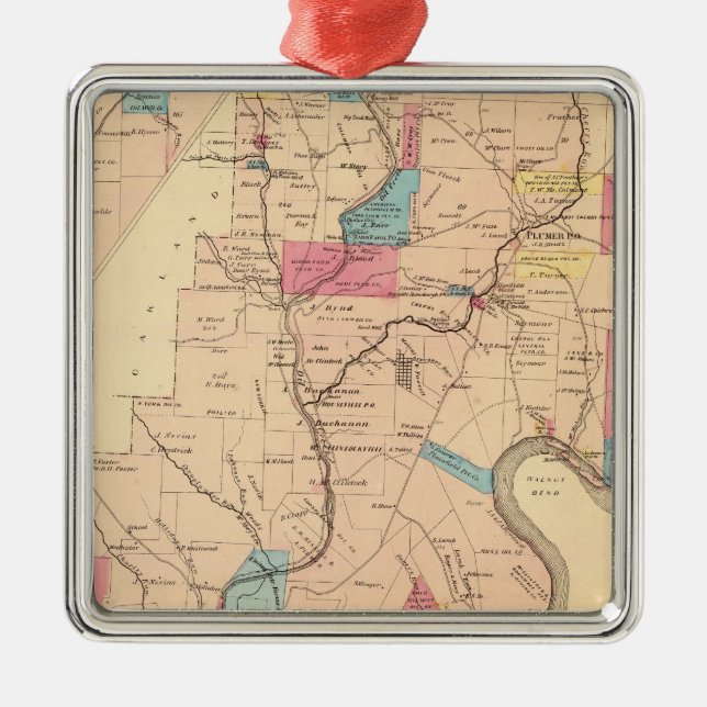 Ornamento De Metal Distrito de Cornplanter (Frente)