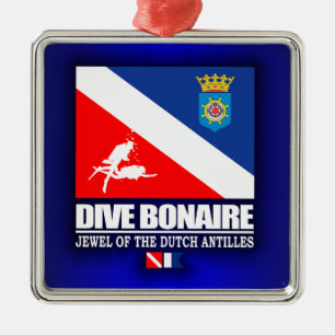 Ornamento De Metal Dive Bonaire