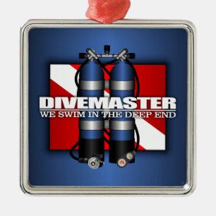 Ornamento De Metal Divemaster (Tanques de Scuba)