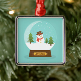 Ornamento De Metal DIVERTIDO! Snowman Ornament - Personalizado - Adic
