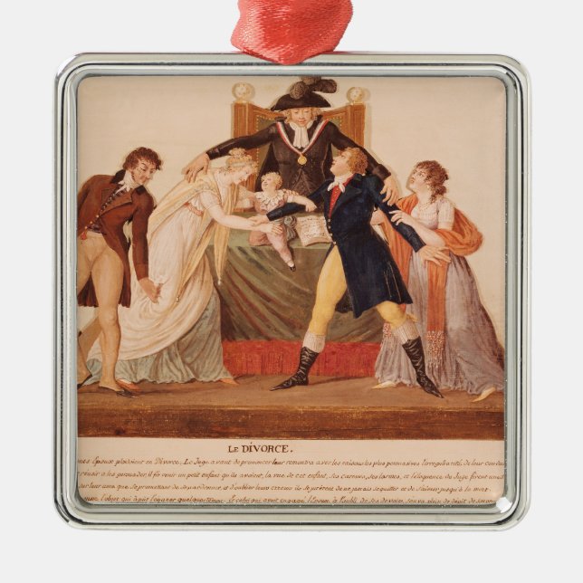 Ornamento De Metal Divórcio. A reconciliação (Frente)