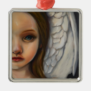 Ornamento De Metal Doce Angel Girl