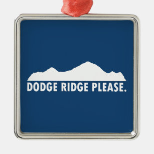 Ornamento De Metal Dodge Ridge