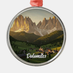 Ornamento De Metal Dolomites Itália Viagem