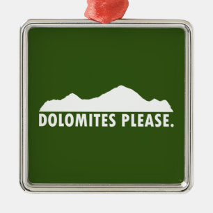Ornamento De Metal Dolomites, por favor