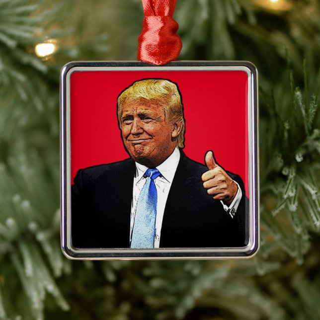 Ornamento De Metal DONALD TRUMP CHRISTMAS 2024 Ornament (Árvore)