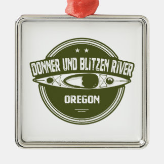 Ornamento De Metal Donner und Blitzen River Oregon Kayaking
