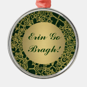 Ornamento De Metal Douradas lascas de relva