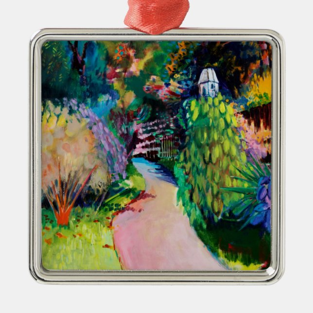 Ornamento De Metal Dovecote exótico (Frente)