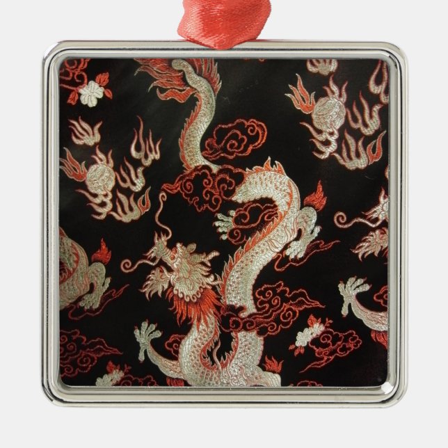 Ornamento De Metal Dragão Chinês (Frente)