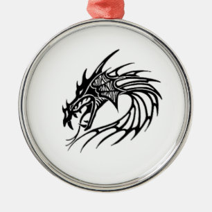 Ornamento De Metal Dragão negro