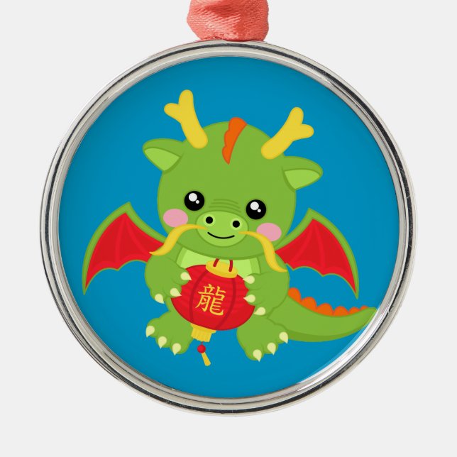 Ornamento De Metal Dragão que guardara a lanterna (Frente)