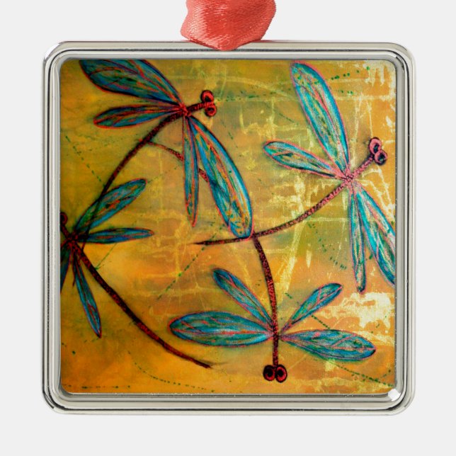 Ornamento De Metal Dragonfly Haze (Frente)