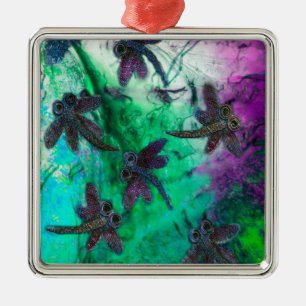 Ornamento De Metal Dragonfly Magic