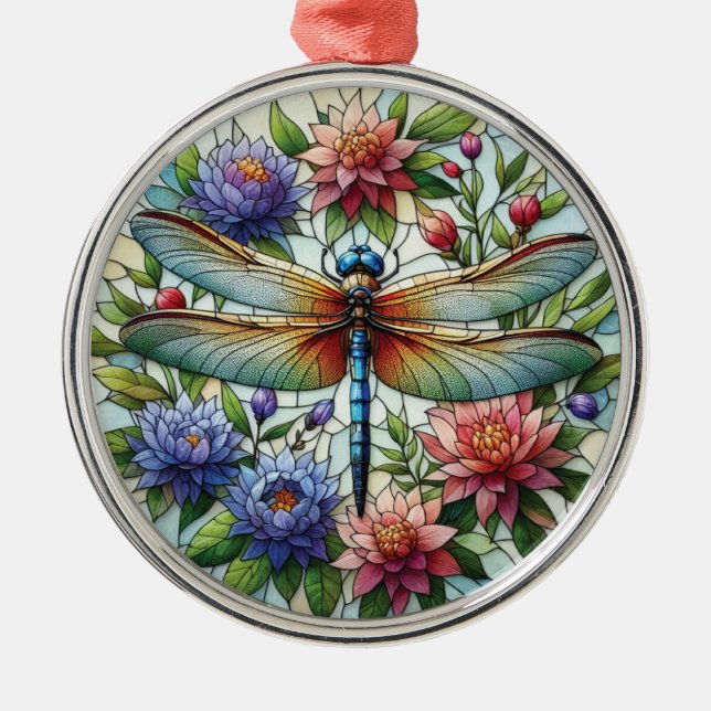 Ornamento De Metal Dragonfly Ornament (Frente)