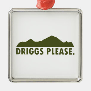 Ornamento De Metal Driggs Idaho Por Favor