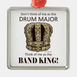 Ornamento De Metal Drum Major King