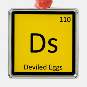 Ornamento De Metal Ds - Aperitivo de Ovos Diabólicos Símbolo Químico