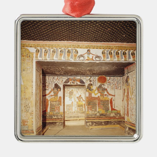 Ornamento De Metal Duas salas do túmulo de Nefertari (Frente)