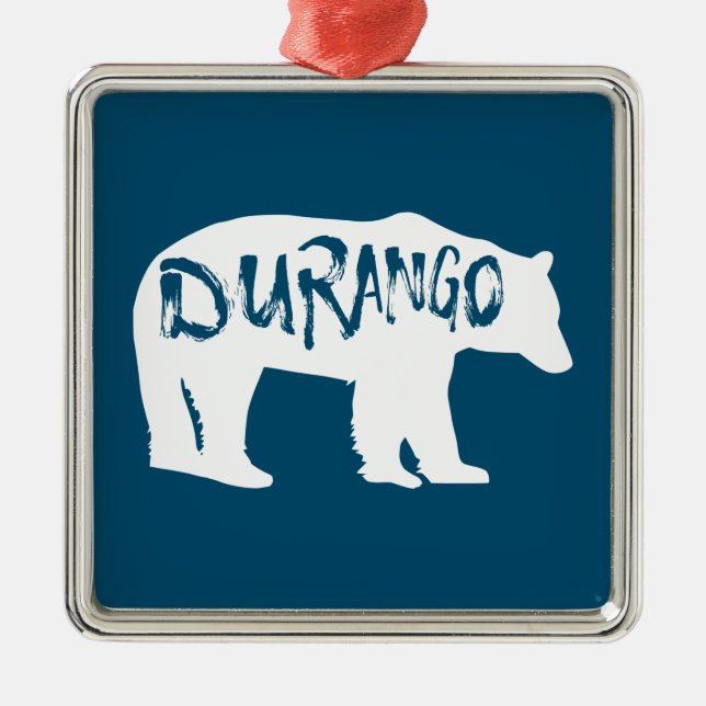 Ornamento De Metal Durango Bear (Frente)