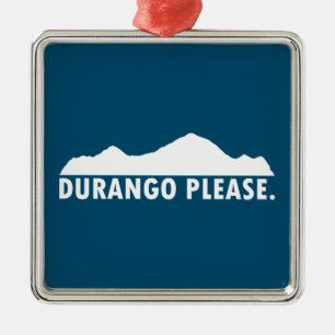 Ornamento De Metal Durango, por favor