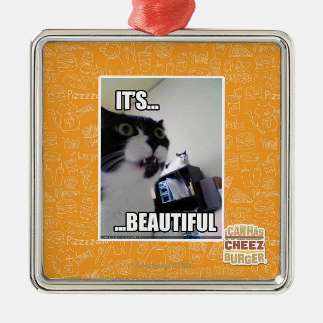 Ornamento De Metal É bonito (Frente)