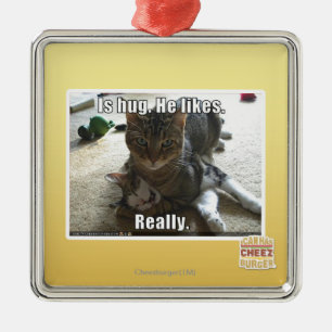 Ornamento De Metal É o abraço. Gosta