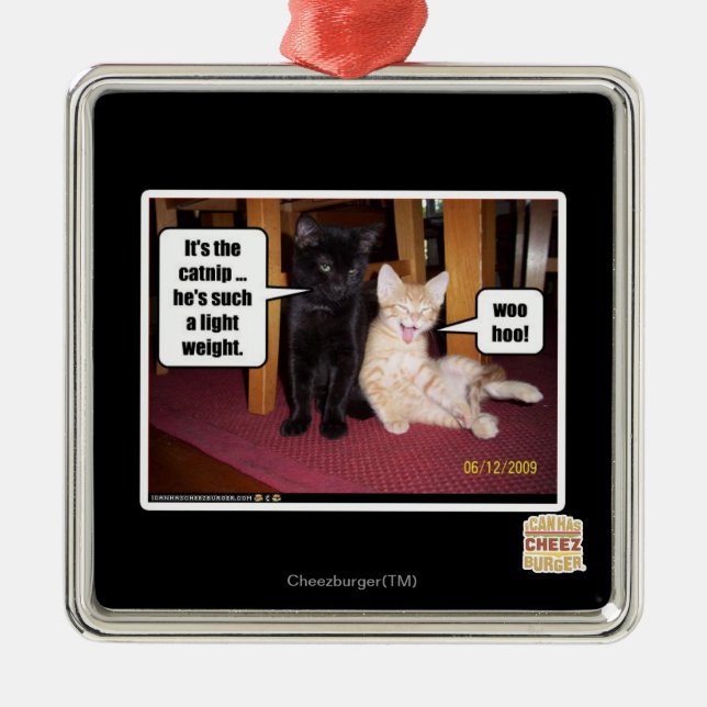 Ornamento De Metal É o catnip (Frente)