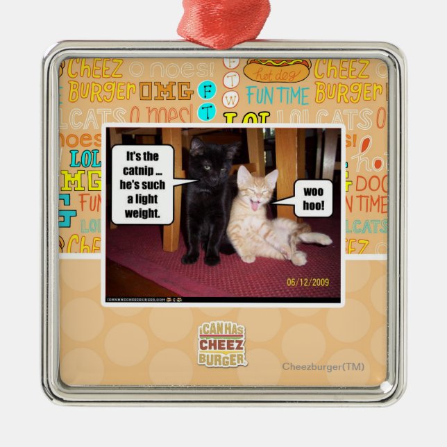 Ornamento De Metal É o catnip (Frente)