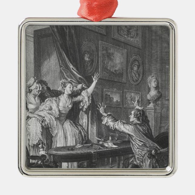 Ornamento De Metal É um menino (Frente)