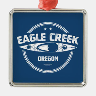 Ornamento De Metal Eagle Creek Oregon Kayaking