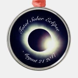 Ornamento De Metal Eclipse Solar Total 2017
