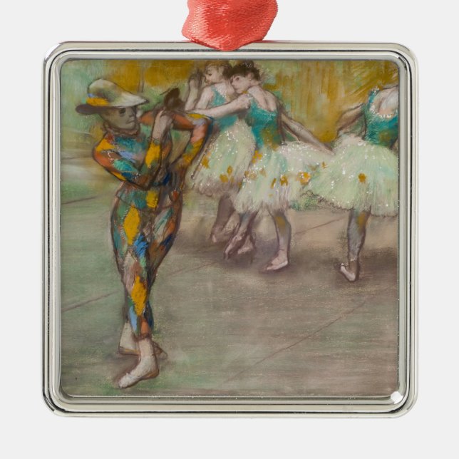 Ornamento De Metal Edgar Degas - Harlequin Dance (Frente)